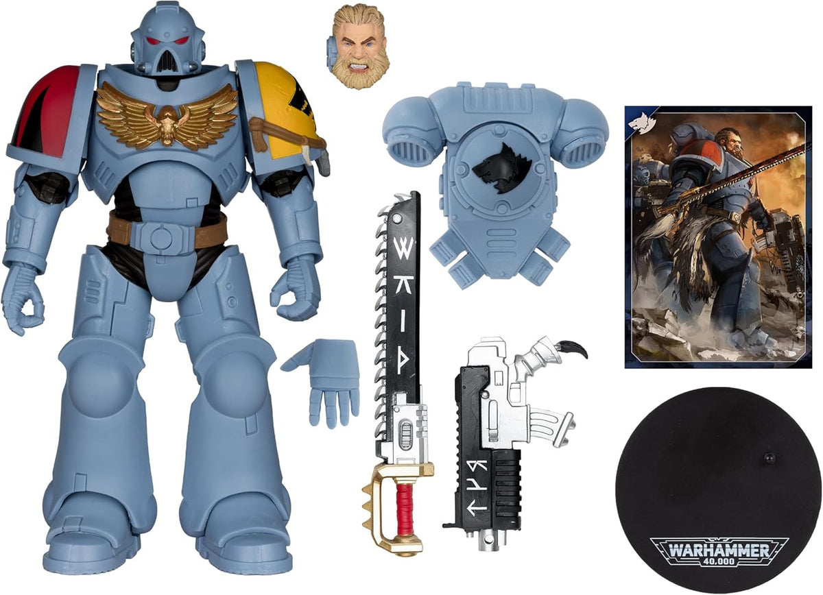 Warhammer 40000 Dawn Of War 7 Inch Action Figure - Grey Hunter Space Wolves