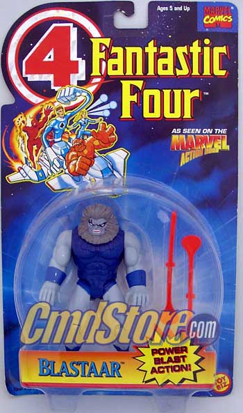 BLASTAAR W/Power Blast 6" Action Figure FANTASTIC FOUR ANIMATED SERIES Marvel Toy Biz Toy