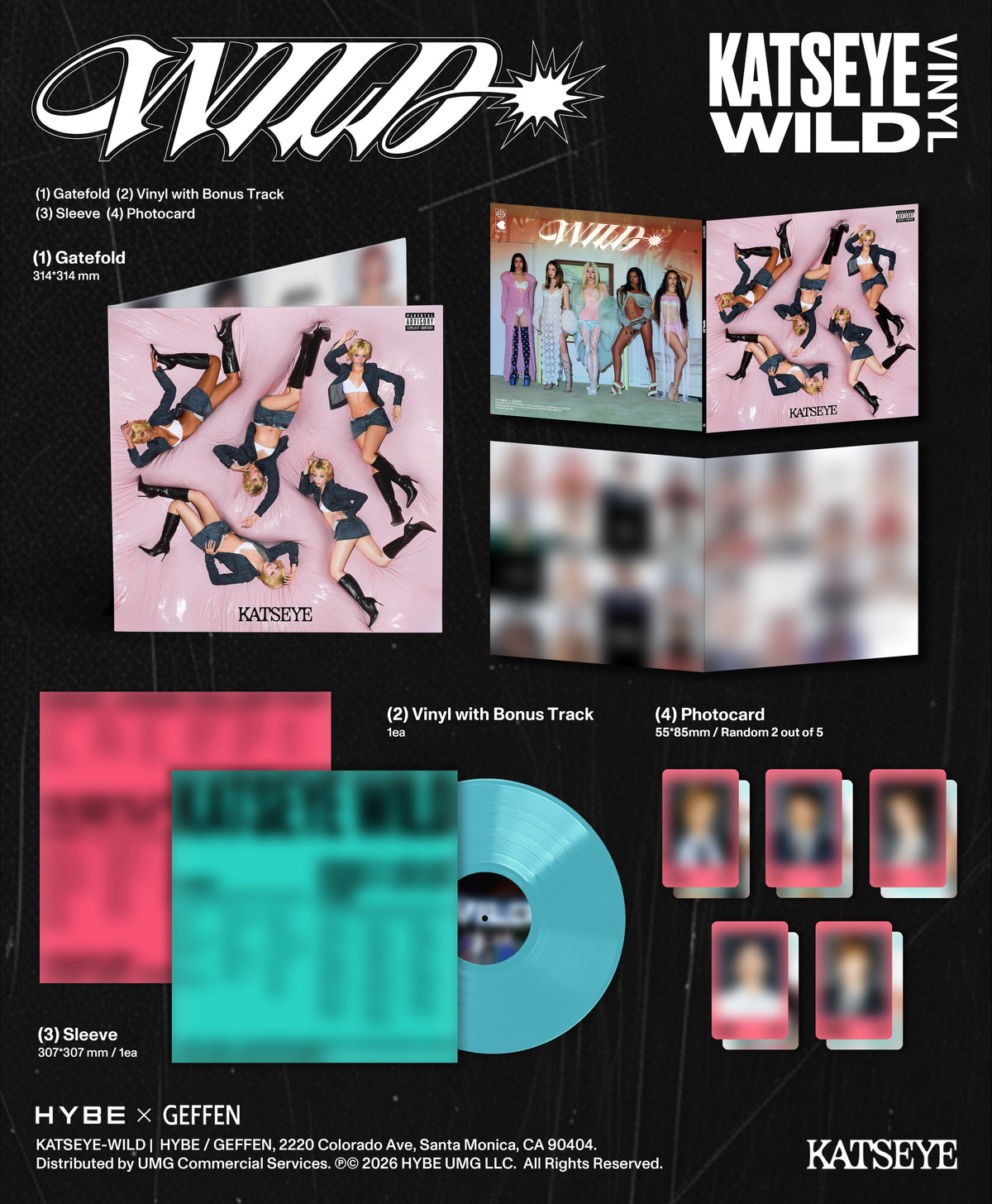 Wild (Golden Discs Exclusive) - KATSEYE [Colour Vinyl]