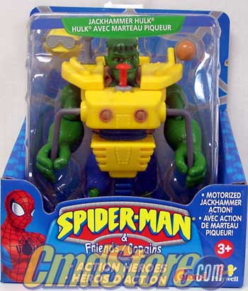 JACKHAMMER HULK 6" Action Figure SPIDER-MAN & FRIENDS Toy Biz Toy (Shelf Wear Packaging)