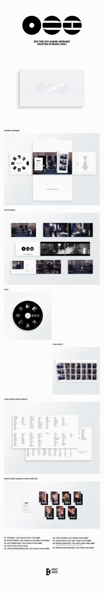 BTS 5th Album ‘ARIRANG’ Standard Version B (Rooted in Music Ver.) - BTS [CD]