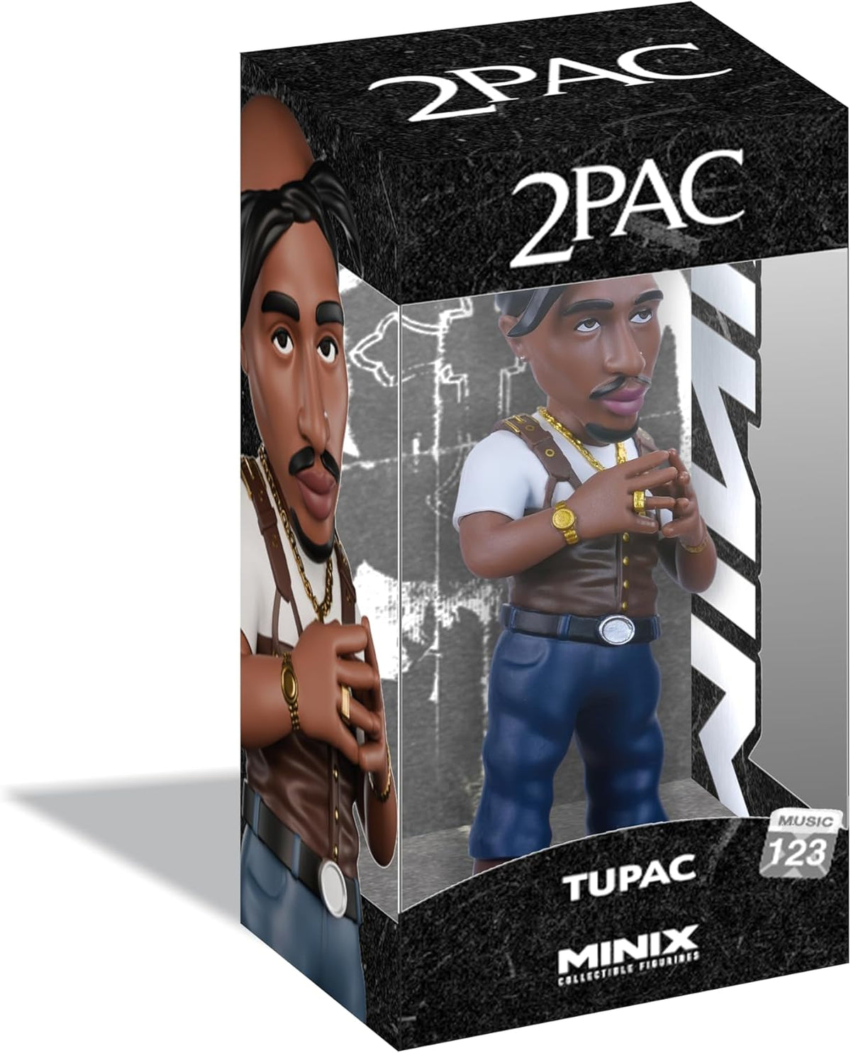 2Pac 3.75 Inch Static Figure Minix - Tupac New York Times 1996 #123