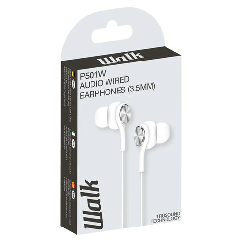 Walk Audio P502W White USB-C Earphones W/Mic [Accessories]