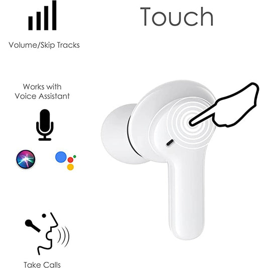 Boompods BASSLINE COMPACT - True Wireless, White [Accessories]