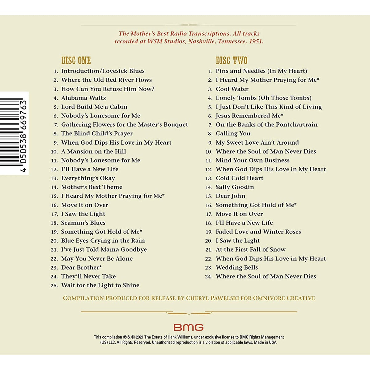Pictures from Life's Other Side:  - Volume 1 - Hank Williams [CD]