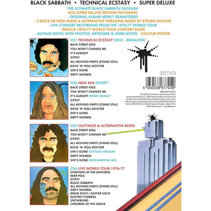 Technical Ecstasy - Black Sabbath  (Super Deluxe 4CD Box Set) [CD]