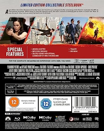 Mission Impossible: Ghost Protocol (Steelbook) - Brad Bird [4K UHD]