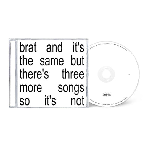 BRAT and It's the Same But There's Three More Songs So It's Not - Charli XCX [CD]