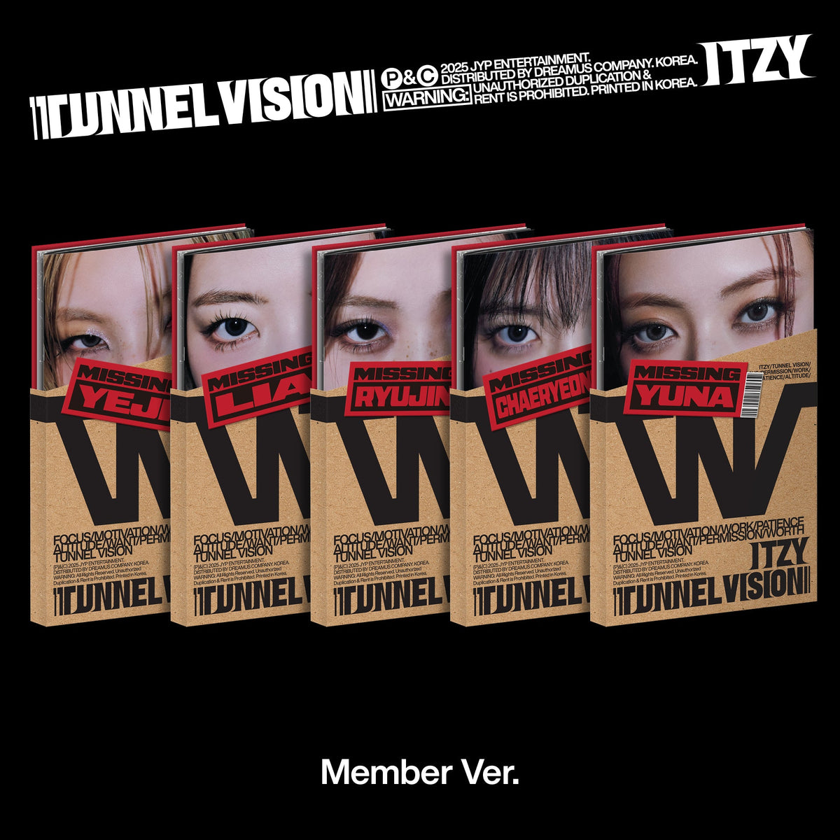 Tunnel Vision (MEMBER Ver.) - ITZY [CD]
