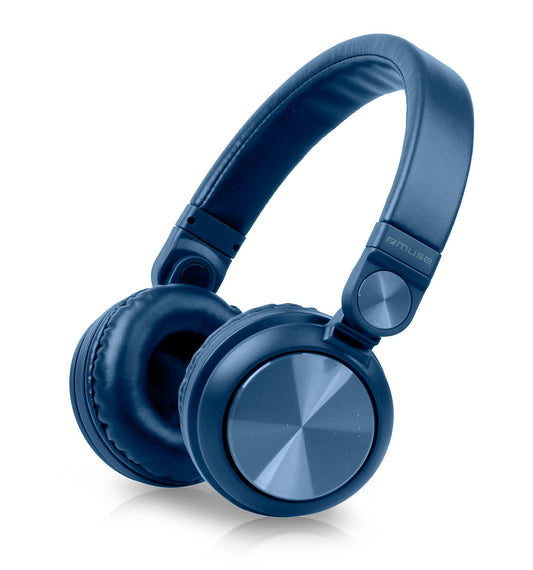 Muse Wireless BT stereo Headphones - Blue [Accessories]