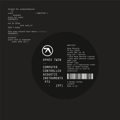Computer Controlled Acoustic Instruments Pt. 2 - Aphex Twin [VINYL]