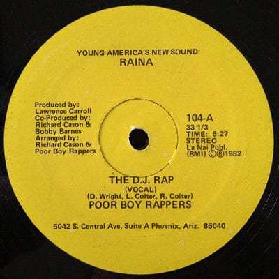 The D.J. Rap:   - Poor Boy Rappers [VINYL]