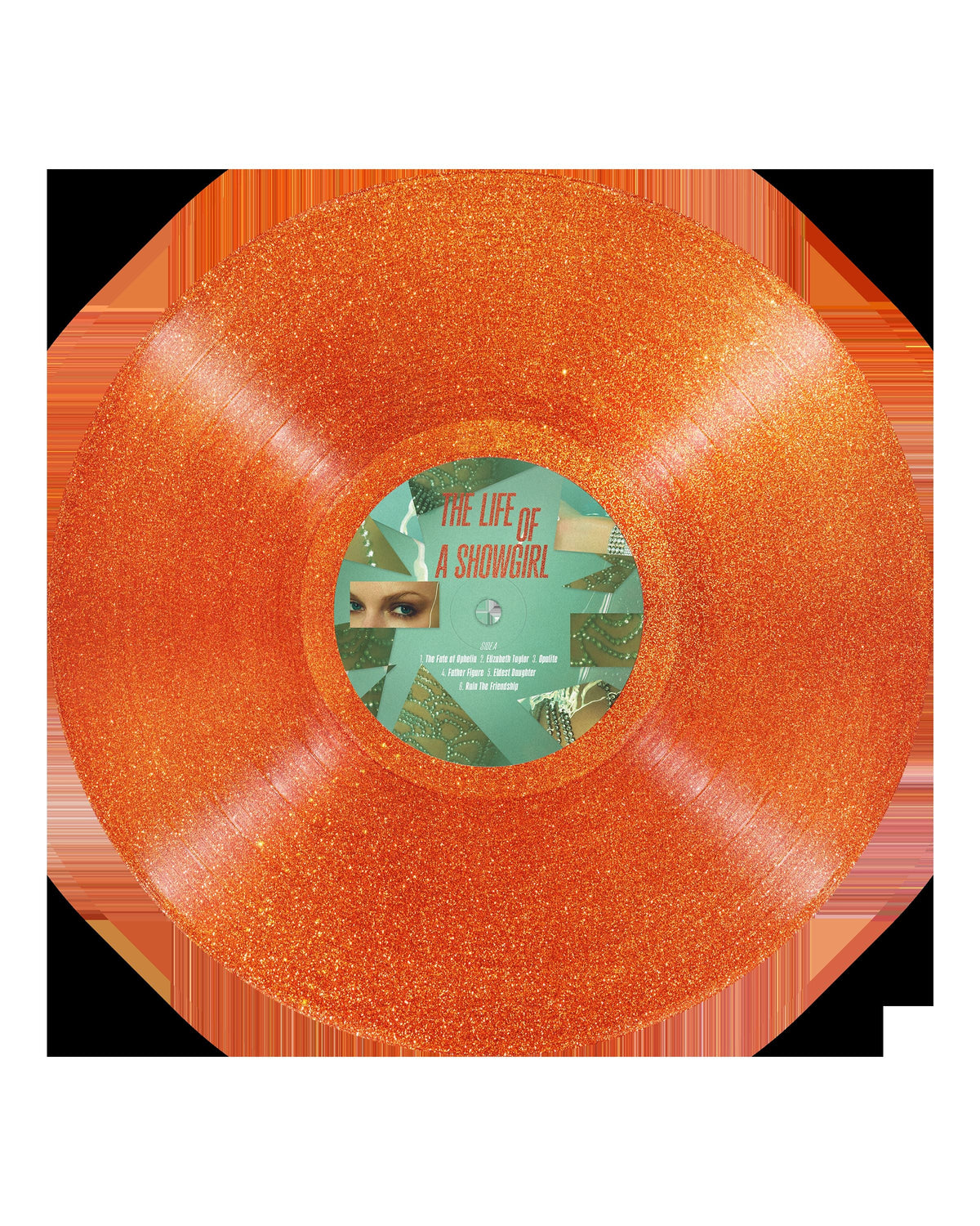 The Life of a Showgirl: Sweat And Vanilla Perfume Portofino Orange Glitter Edition - Taylor Swift [Colour Vinyl]
