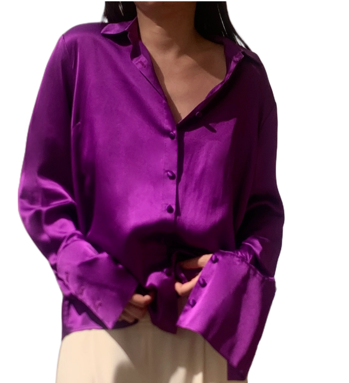 Alashanghai Mulberry Silk Embroidery Blouse
