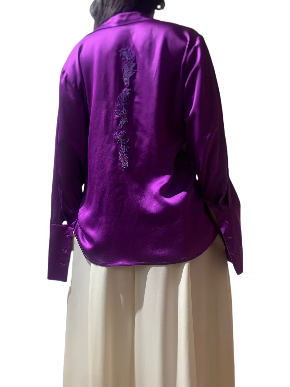 Alashanghai Mulberry Silk Embroidery Blouse
