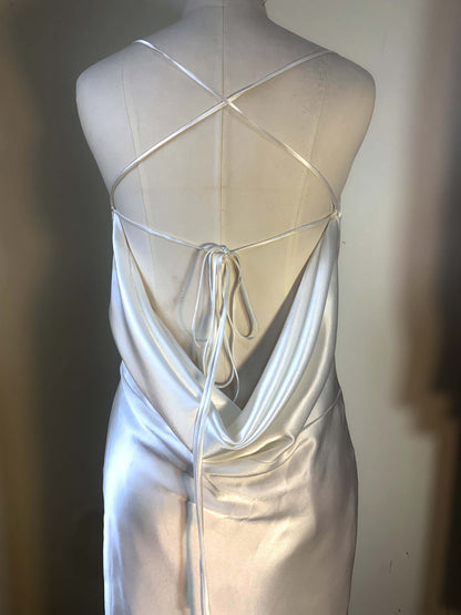 Ryleigh Draped Mulberry Silk Dress