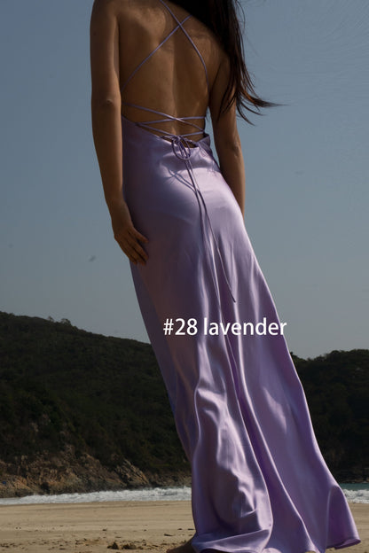Crystal Mulberry Silk Gown