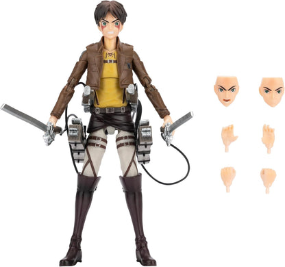 Attack On Titan 6 Inch Action Figure Total Anime - Eren Jaeger #01