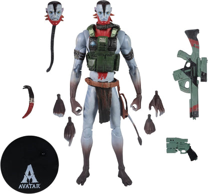 Avatar Fire and Ash 7 Inch Action Figure Exclusive - Quaritch Ash Warrior #04
