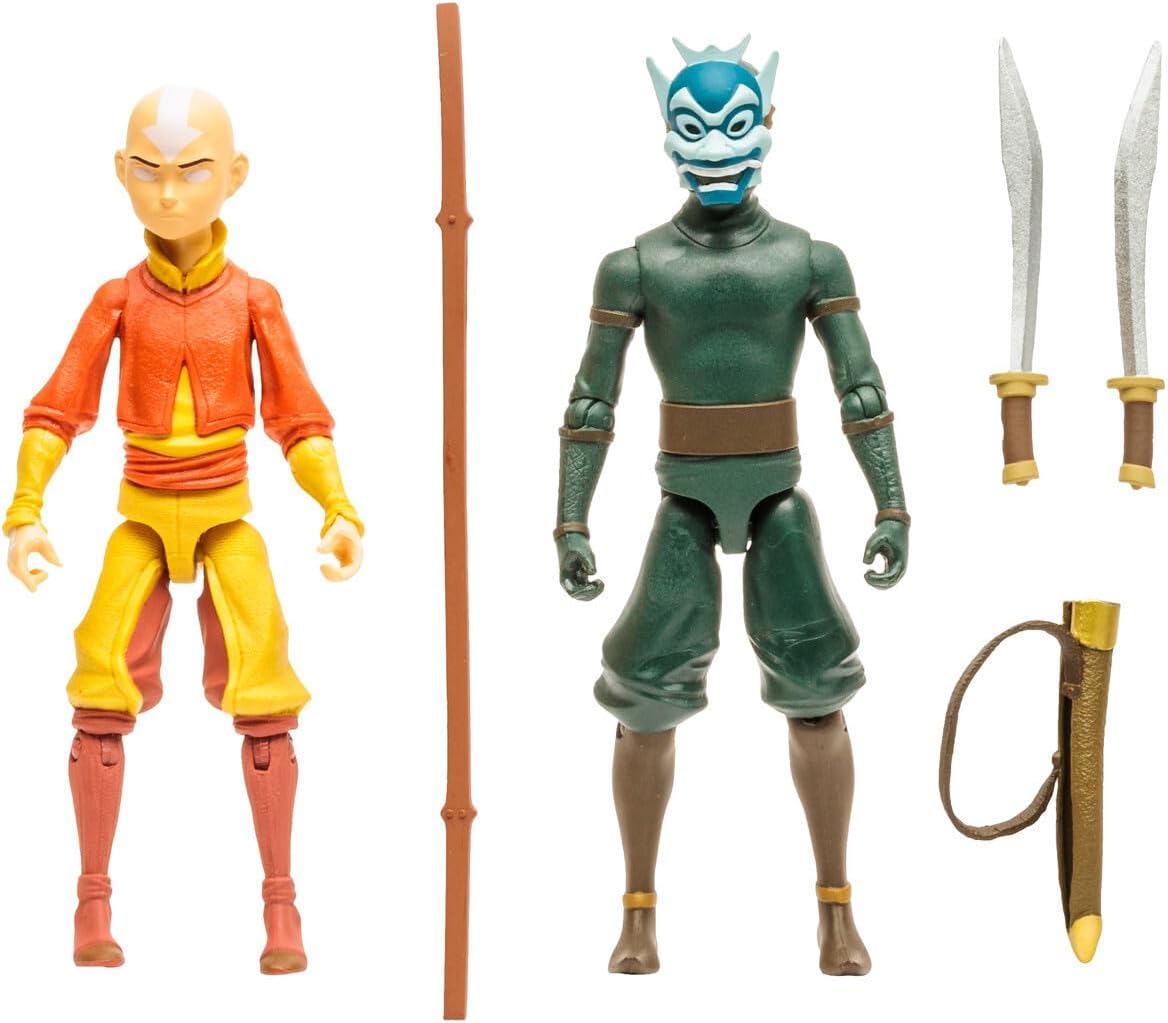 Avatar The Last Airbender 5 Inch Action Figure Book One 2-Pack - Aang vs Zuko