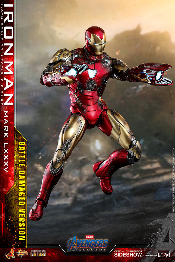 Avengers Endgame 12 Inch Action Figure 1/6 Scale Series - Iron Man Mark LXXXV Battle Damaged Version Hot Toys 904923