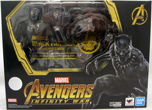 Avengers Infinity War 6 Inch Action Figure S.H. Figuarts - Black Panther (Shelf Wear Packaging)