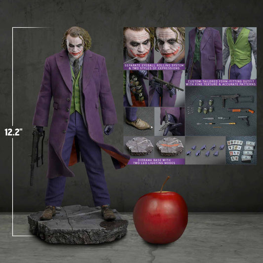 Batman The Dark Knight 12 Inch Action Figure 1/12 Scale - The Joker Hot Toys 912587