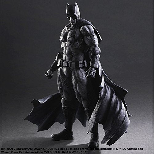 Batman V Superman Dawn Of Justice 10 Inch Action Figure Play Arts Kai Series - Batman Black & White SDCC 2016 (Shelf Wear Packaging)