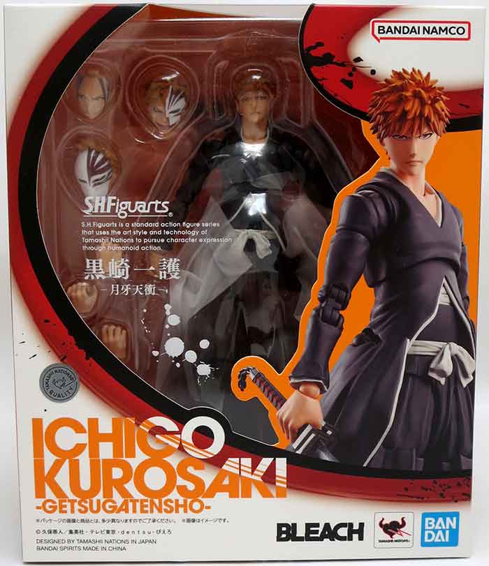 Bleach 6 Inch Action Figure S.H. Figuarts - Ichigo Kurosaki Getsugatensho