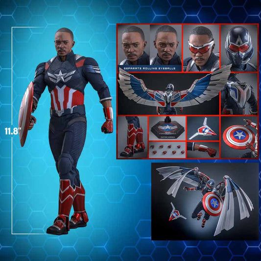 Captain America Brave New World 12 Inch Action Figure 1/6 Scale - Captain America Hot Toys 914192