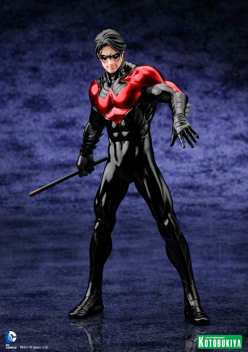 DC Comics New 52 7 Inch Statue Figure ArtFX Series - Nightwing 1/10th Scale (Previoudly Opened Shelf Wear Packaging)