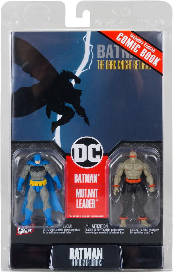 DC Direct 3 Inch Action Figure Page Punchers 2-Pack - Batman & Mutant Leader