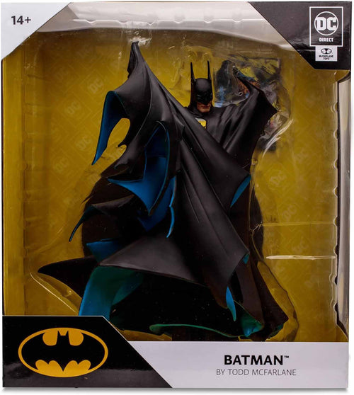 DC Direct 12 Inch Statue Figure Posed 1/8 Scale - Batman Black Cape by Todd McFarlane
