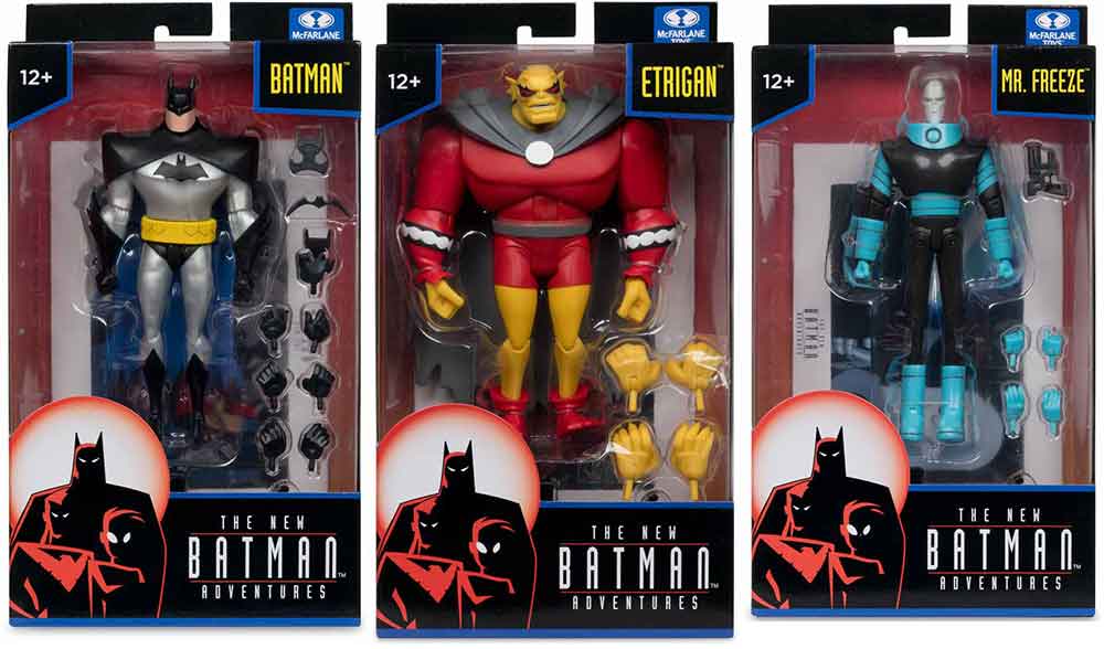 DC Direct The New Batman Adventures 6 Inch Action Figure Wave 5 - Set of 3 (Freeze - Etrigan - Batman)