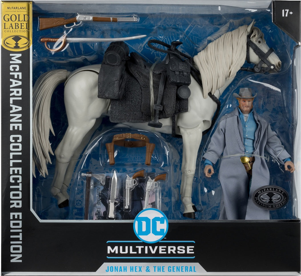 DC Multiverse 7 Inch Action Figure 2-Pack Exclusive - Jonah Hex With The General Gold Label Platinum