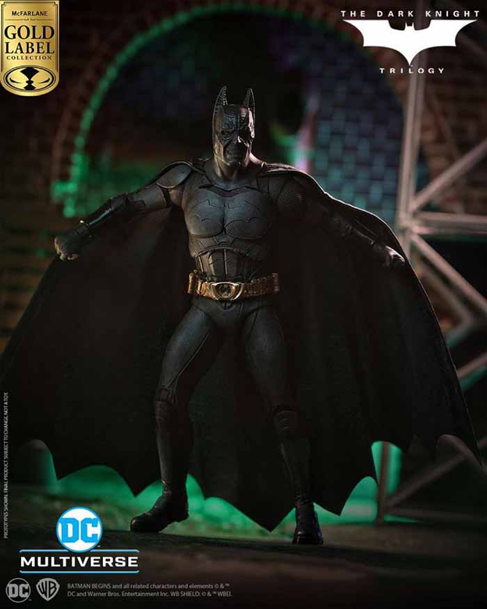 DC Multiverse Batman Begins 7 Inch Action Figure Exclusive - Fear Toxin Batman Gold Label