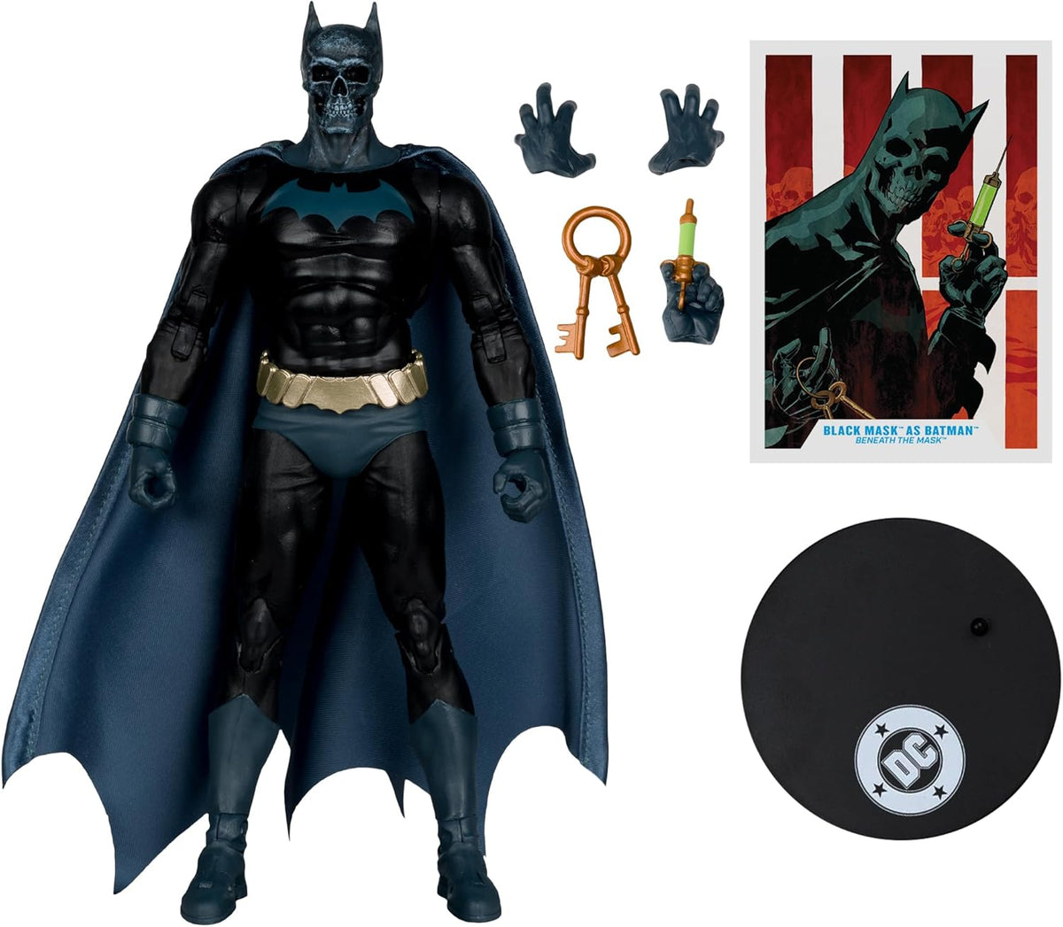 DC Multiverse Beneath The Mask 7 Inch Action Figure - Black Mask as Batman