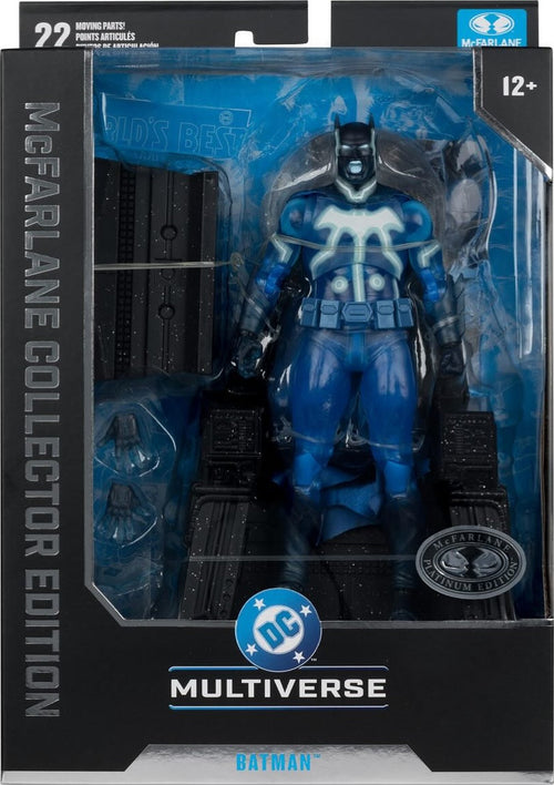 DC Multiverse Collector 6 Inch Action Figure Darkseid War Excusive - Batman with Mobius Chair Platinum