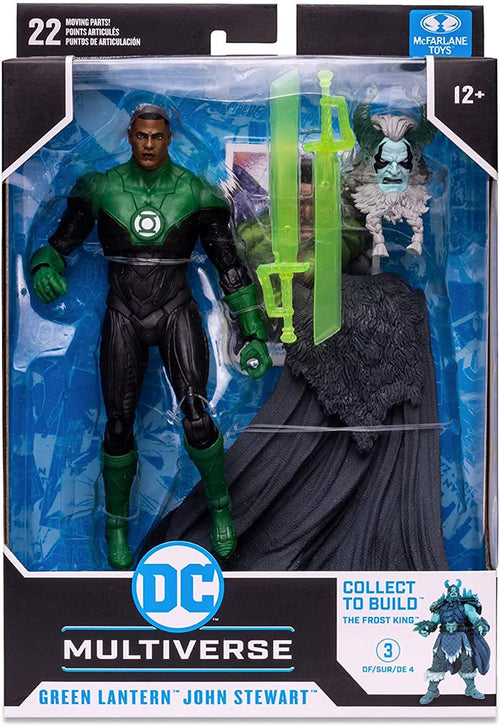 DC Multiverse Comic 7 Inch Action Figure Endless Winter BAF Frost King - John Stewart (Damaged Packaging)