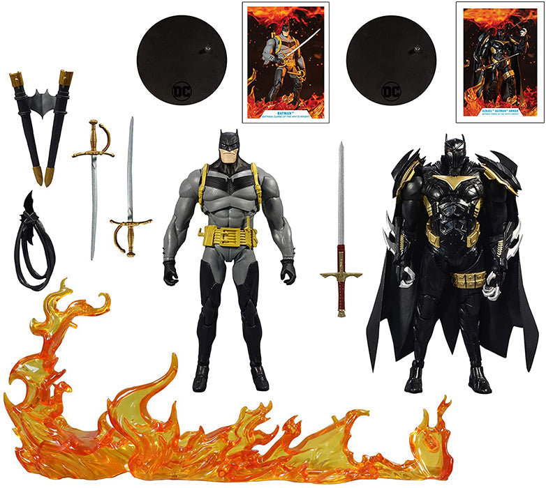 DC Multiverse Comic Series 7 Inch Action Figure 2-Pack - White Knight Batman vs Azrael In Batman Armor