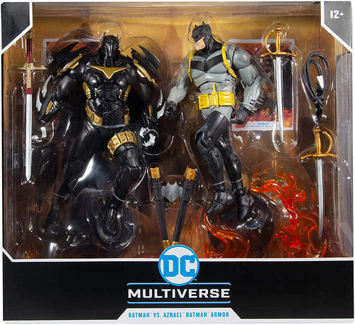 DC Multiverse Comic Series 7 Inch Action Figure 2-Pack - White Knight Batman vs Azrael In Batman Armor