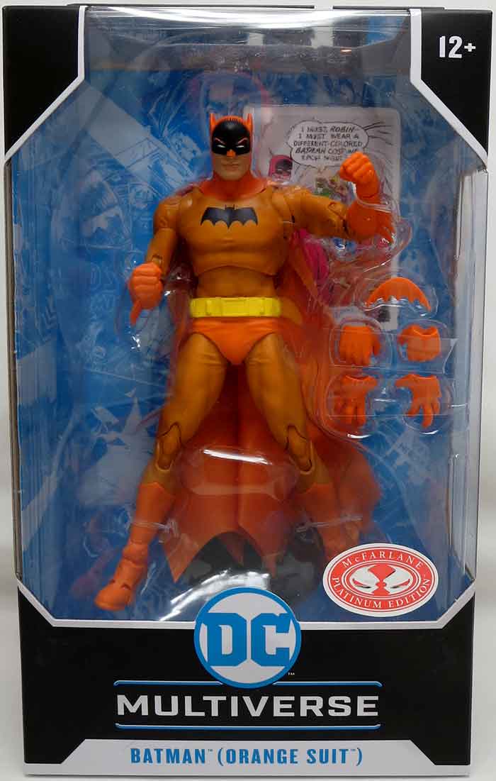 DC Multiverse Detective Comics #241 7 Inch Action Figure Exclusive - Batman (Orange Suit) Red Platinum