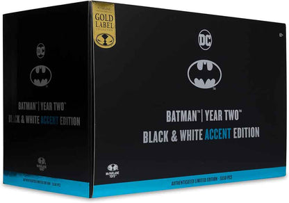 DC Multiverse 7 Inch Action Figure Exclusive - Batman Year Two Black & White Accent Edition Gold Label