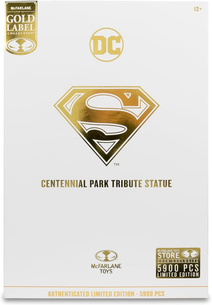 DC Multiverse 7 Inch Action Figure Exclusive - Superman (Centennial Park Tribute Statue) Gold Label