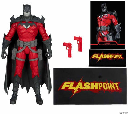 DC Multiverse Flashpoint 6 Inch Action Figure Exclusive - Batman Black & White Accent Edition Gold Label