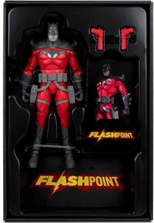 DC Multiverse Flashpoint 6 Inch Action Figure Exclusive - Batman Black & White Accent Edition Gold Label