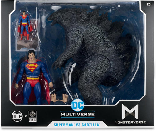 DC Multiverse Justice League vs. Godzilla vs. Kong 7 Inch Scale Action Figure 2-Pack - Superman vs. Godzilla