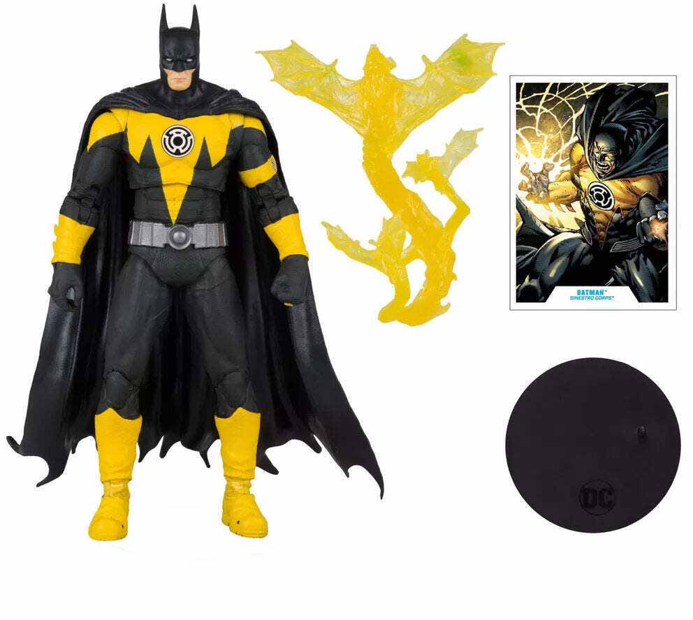 DC Multiverse Sinestro Corps 7 Inch Action Figure Exclusive - Yellow Lantern Batman Gold Label