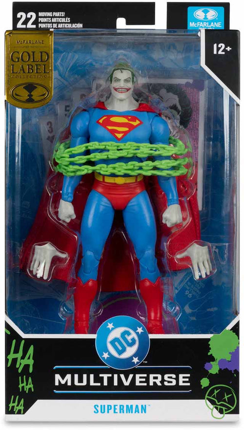 DC Multiverse Superman #9 7 Inch Action Figure Exclusive - Superman Jokerized Gold Label