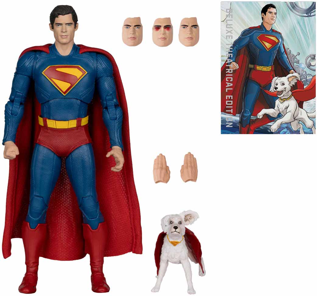 DC Multiverse Superman Movie 7 Inch Action Figure Deluxe - Superman with Krypto